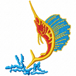 Fishes Embroidery Design 10 Fishes Embroidery Design 10